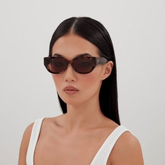 BRAND NEW Gucci GG1532SA 004 Pink Brown Unisex Cat Eye Sunglasses GG 1532SA - Picture 9 of 9